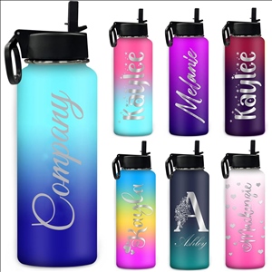 Stainless Steel Sport Water Bottle Customized Gradient Vacuum Insulated Double Wall